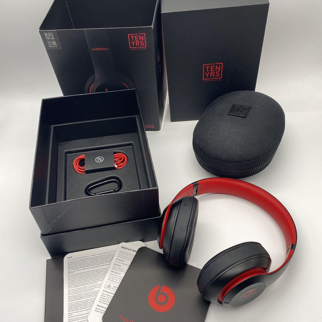 ♦︎新品同様♦︎BEATS 長し STUDIO3 WIRELESS ブラックレッド