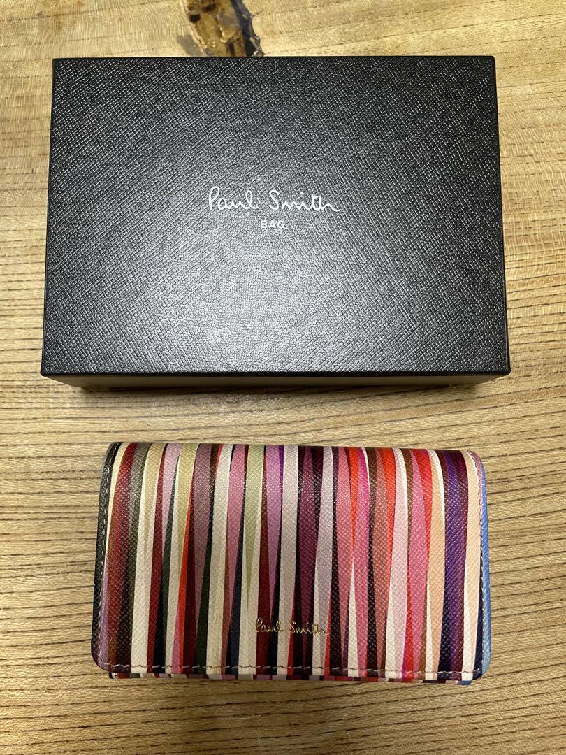 新品PaulSmithポールスミス ストライプステッチタブ コイン
