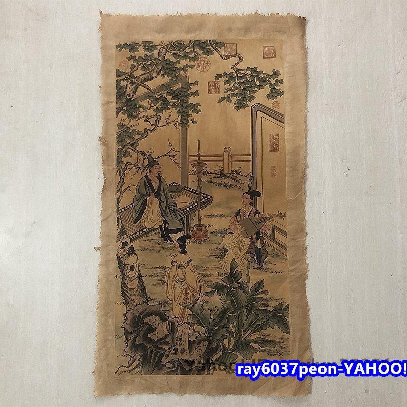 国画芯 聴琴図字画国画 未表装 立軸 唐伯虎人物画 掛け軸装飾画 売買されたオークション情報 落札价格 【au  payマーケット】の商品情報をアーカイブ公開