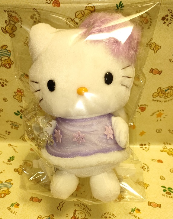 激レア＊非売品＊EIKOH＊2004年＊レトロ＊HELLO KITTY＊ハローキティ＊SNOW  FAIRY＊雪の結晶＊紫ドレス＊天使の羽＊妖精＊ぬいぐるみ＊ 売買されたオークション情報 落札价格 【au payマーケット】の商品情報をアーカイブ公開