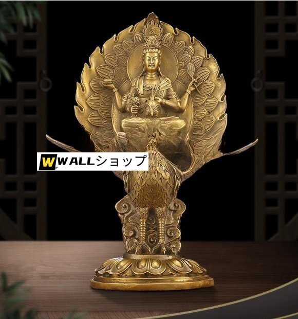 高品質 純銅 手作り 工芸品 置物を置く収蔵品 仏像 仏教 孔雀明王 売買されたオークション情報 落札价格 【au  payマーケット】の商品情報をアーカイブ公開