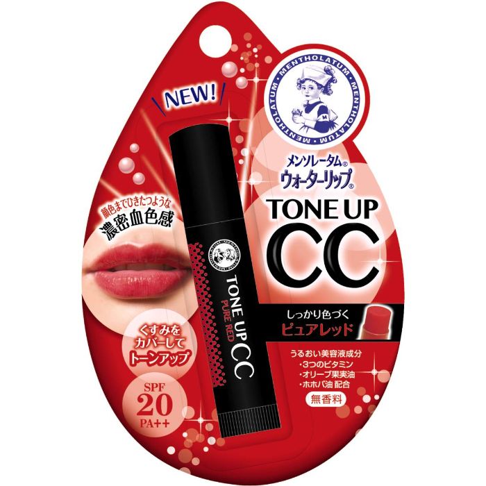 メンソレータム ウォーターリップ トーンアップCC ピュアレッド 4.5g