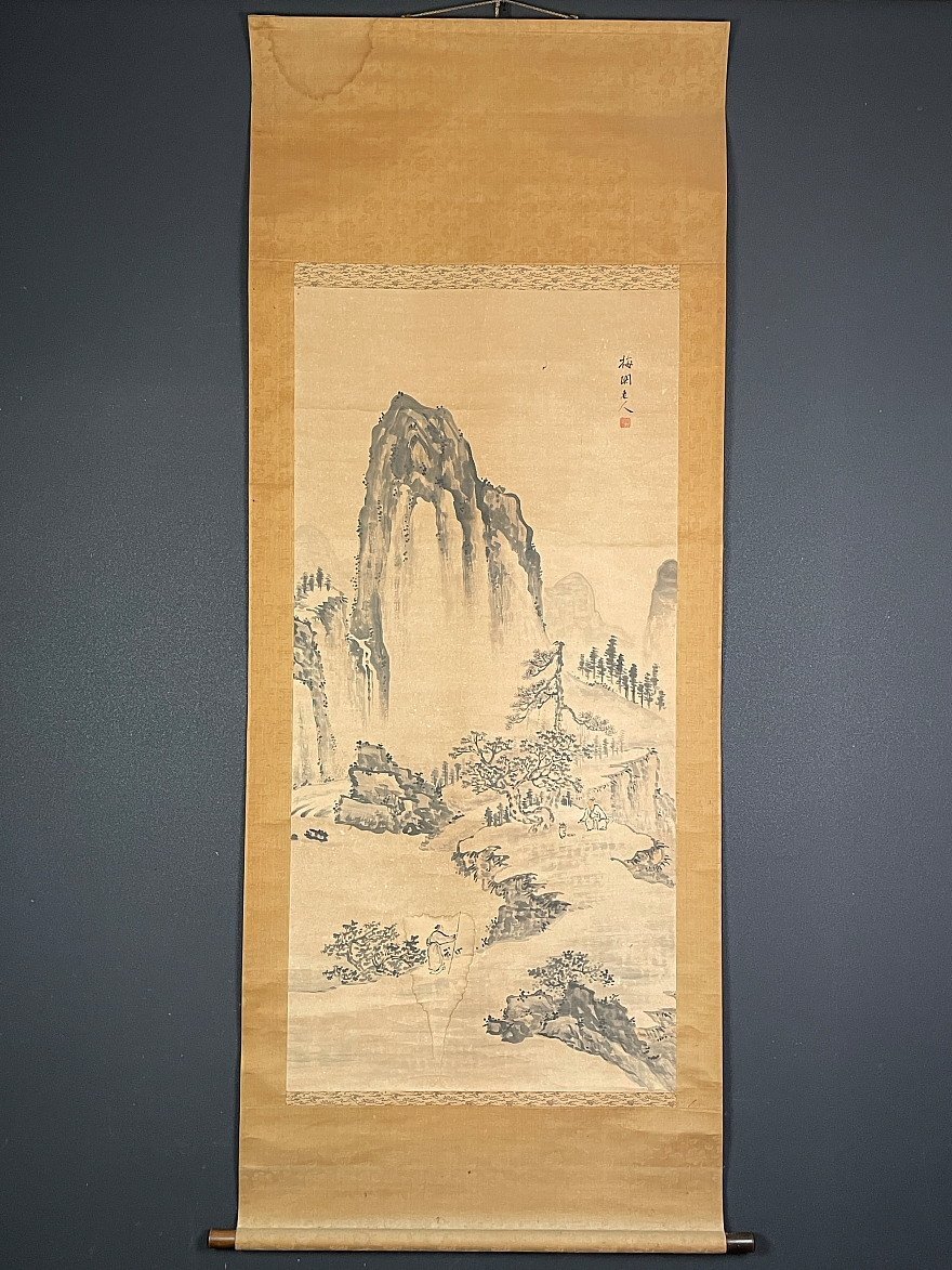 模写 一灯 ia2195〈菅井梅関〉山水図 仙台四大画家 江稼圃師事 中国 江戸時代後期 売買されたオークション情報 落札价格 【au  payマーケット】の商品情報をアーカイブ公開