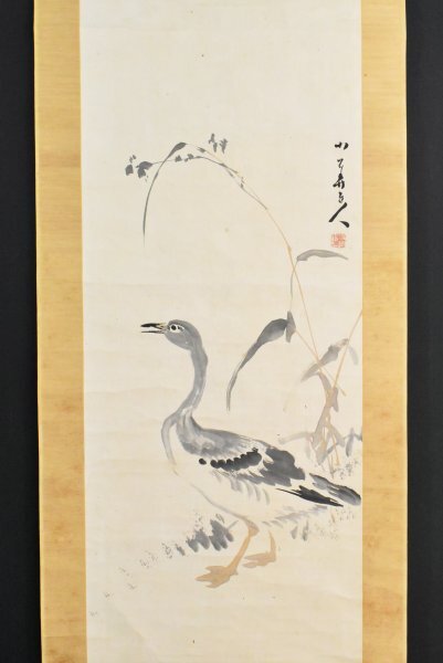 K4640 模写 渡辺小華「雁」紙本 椿椿山師事 渡辺崋山次男 日本画 中国 絵画 茶掛 古画 掛軸 掛け軸 人が書いたもの  売買されたオークション情報 落札价格 【au payマーケット】の商品情報をアーカイブ公開