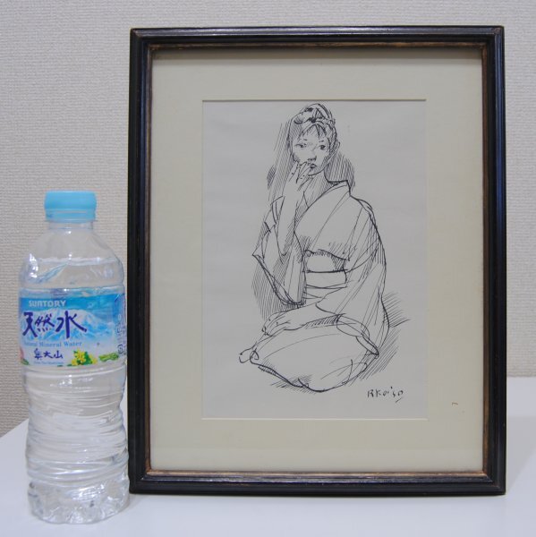 模写 小磯良平 肉筆 ペン画 人物画 美人画 女性 売買されたオークション情報 落札价格 【au payマーケット】の商品情報をアーカイブ公開