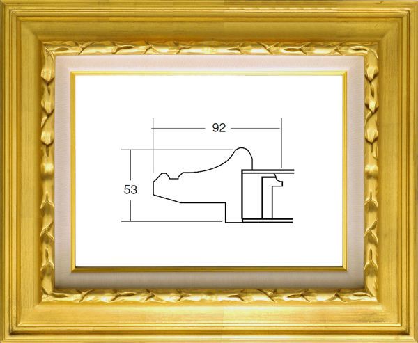 油絵油彩額縁 成型フレーム アクリル付 7811 サイズ F15号 ゴールド 金 売買されたオークション情報 落札价格 【au  payマーケット】の商品情報をアーカイブ公開