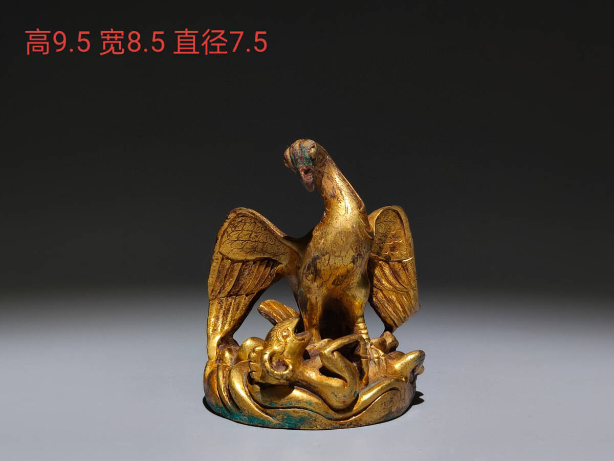 蔵友館蔵品 うく 唐 青銅製 塗金鳳鳥 希少珍品 置物 賞物 中国時代美術 売買されたオークション情報 落札价格 【au  payマーケット】の商品情報をアーカイブ公開