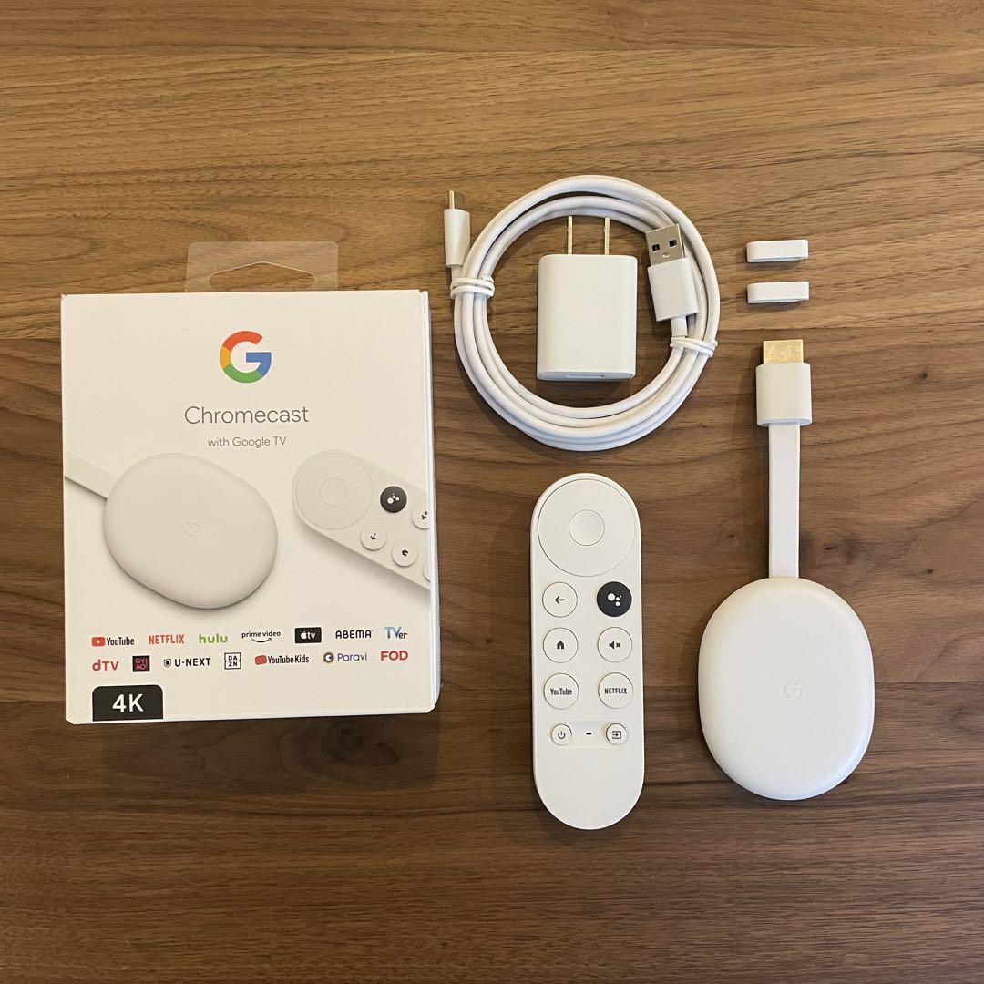 Chromecast Google TV 4K Snow クロームキャスト 売買されたオークション情報 落札价格 【au  payマーケット】の商品情報をアーカイブ公開