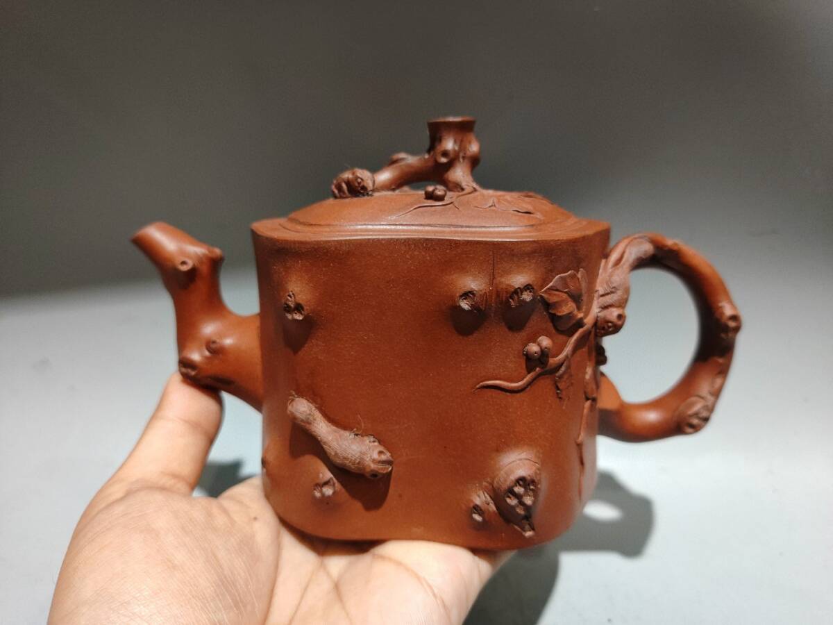 蔵友旧蔵出 紫砂壺 鬆鼠葡萄壺 汪寅仙款 原礦紅泥 茶道品 煎茶道具 文房賞物 希少珍品 売買されたオークション情報 落札价格 【au  payマーケット】の商品情報をアーカイブ公開