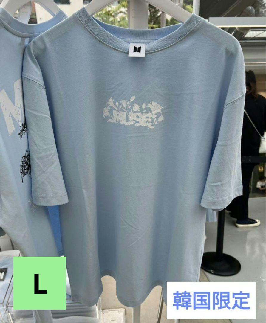 ジミン T シャツ bts JIMIN MUSE 水色