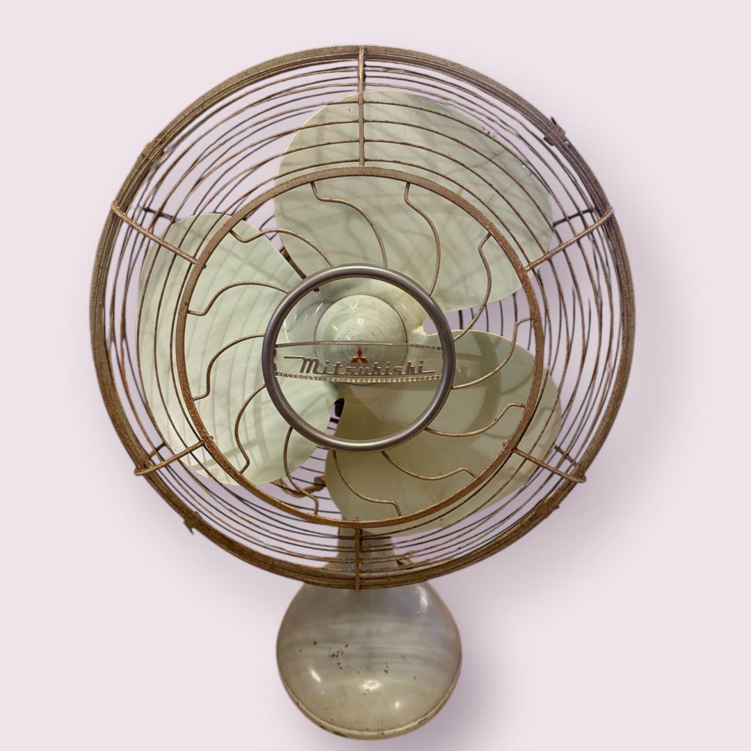 MITSUBISHI Electric Fan 紛らわしく 9-943 扇風機 昭和レトロ