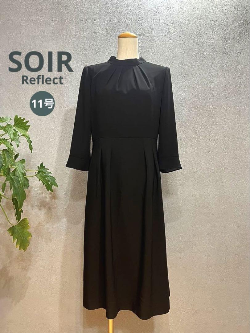SOIR Reflectソワールリフレクトブラックフォーマルワンピース11号