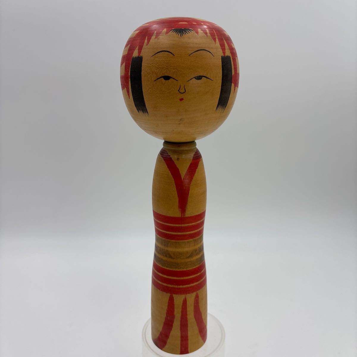 伝統こけし 弥治郎系 新山久治 作品（大寸35.5cm） - こけし