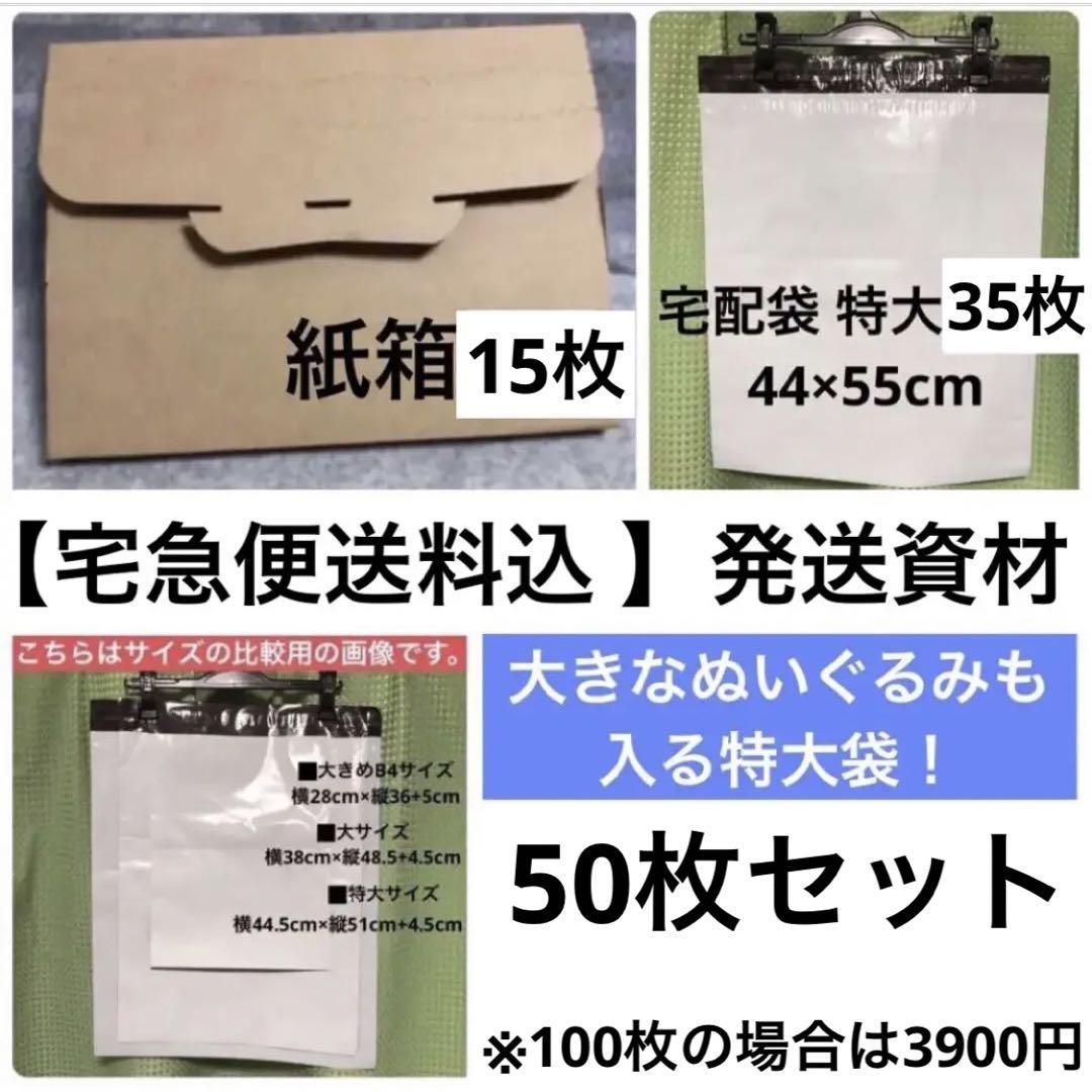 50枚 紙箱15枚宅配袋44cm×55cm特大35枚 売買されたオークション情報 落札价格 【au payマーケット】の商品情報をアーカイブ公開