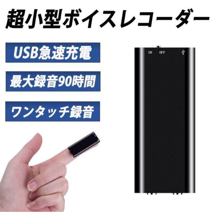 小型 ボイスレコーダー ICレコーダー 録音 8GB イヤフォン USBケーブル