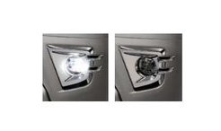 DAIHATSU HIJET しろ TRUCK ダイハツ ハイゼットトラック【S500P S510P】 ＬＥＤフォグランプ(メッキベゼル付 )[08580-