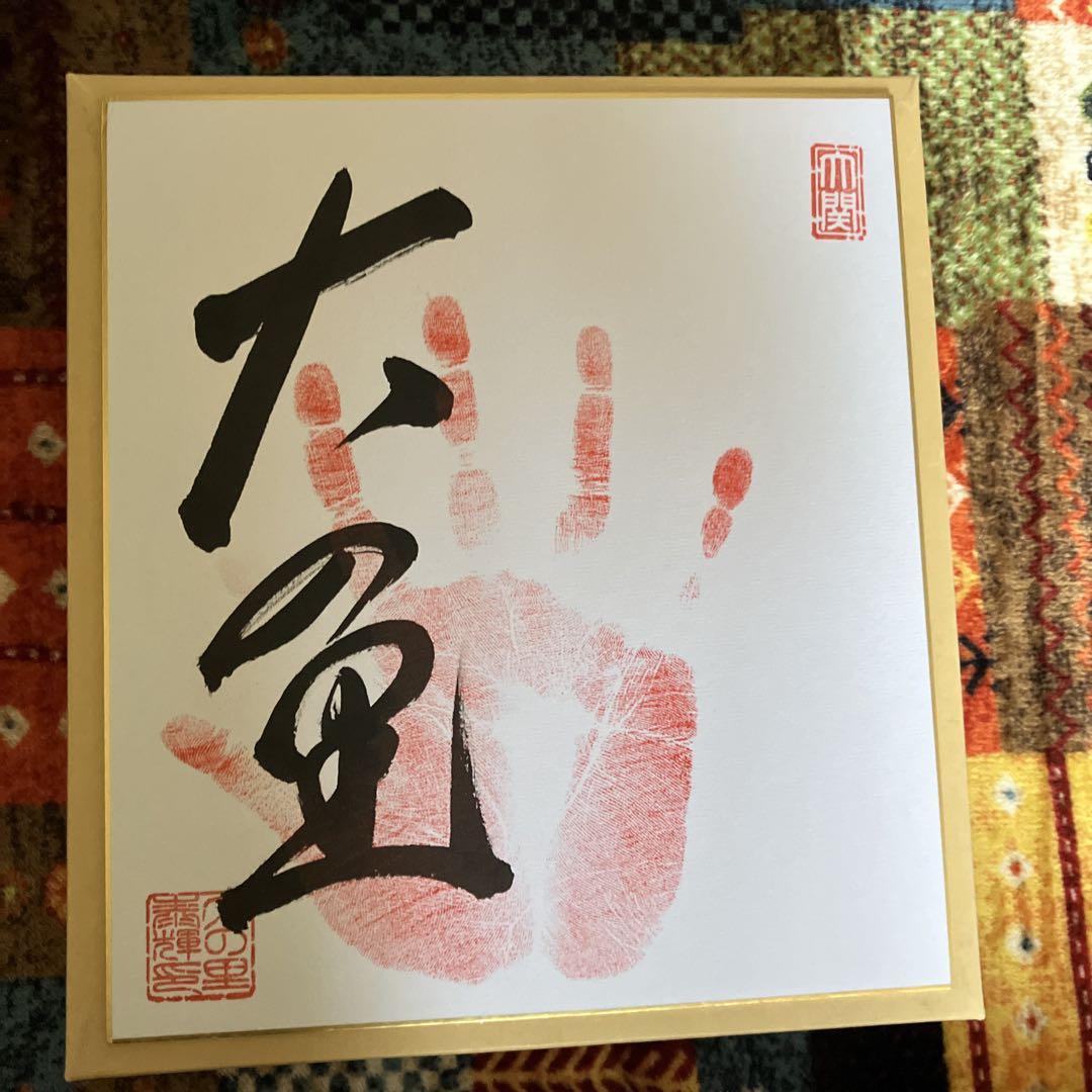 ✴️令和6年大相撲、大関『大の里』関、 手形、サイン(真筆)落款入り