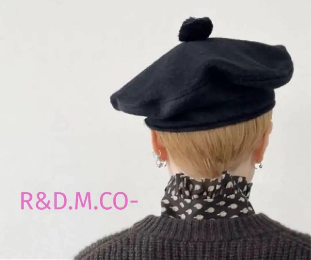 R&D.M.Co アンゴラベレー帽 ブラック M