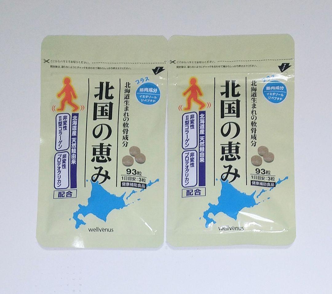北国の恵み 93粒 3袋セット wellvenus 北国の恵み 93粒×3袋 約3ヶ月分 プロテオグリカン