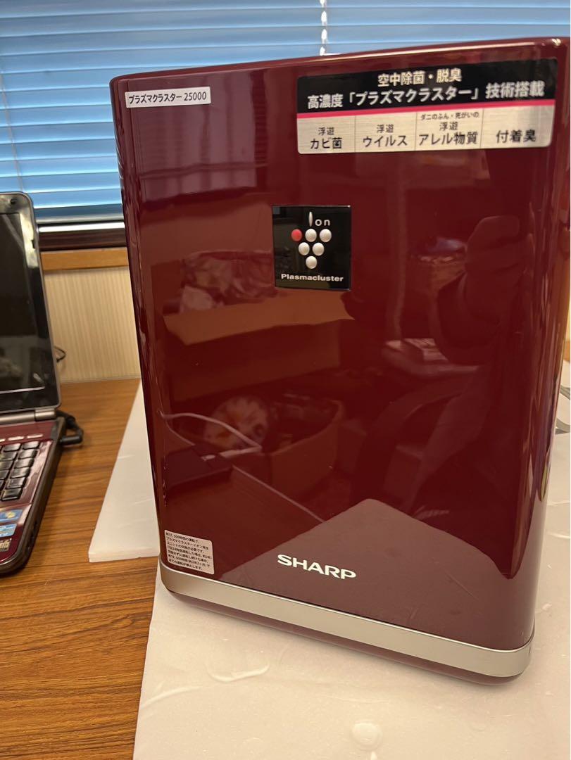 SHARP IG-BK100-R プラズマクラスター 加湿イオン発生機 目出度い