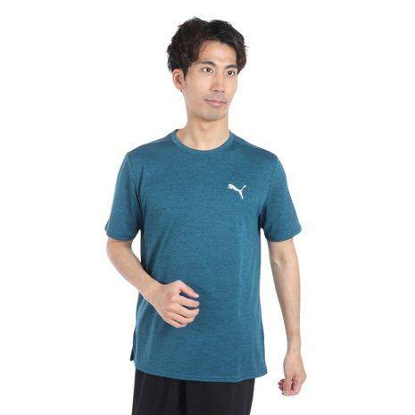 プーマ（PUMA）（メンズ）ランニング ラン フェイバリット あっけない ヘザー 半袖 Tシャツ 523683 21 BGRY