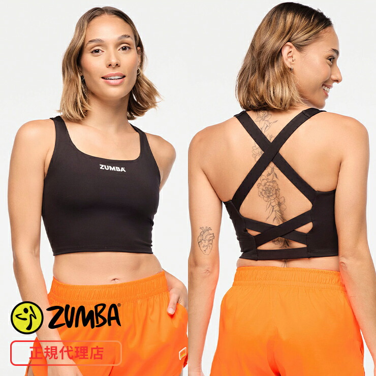 ZUMBA ズンバ 正規品 ブラトップ タンクトップ ブラック エクササイズ フィットネス ジム スポーツ ダンス ヨガ ウェア