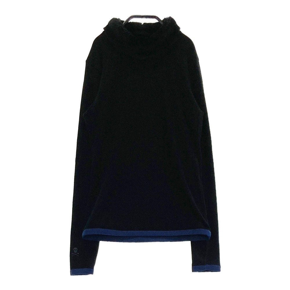MARK&LONA ベルベットハイネックシャツ