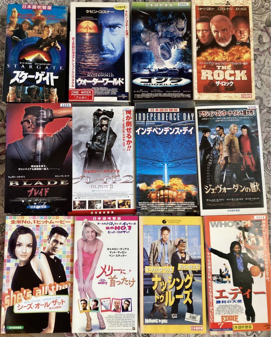 洋画VHS日本語吹き替え版レンタル落ち12本セット しょぼい
