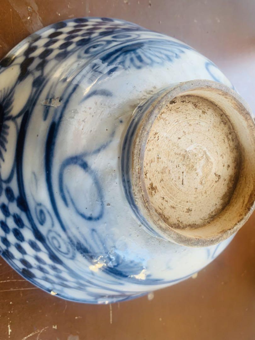 中国清時代染付大茶碗