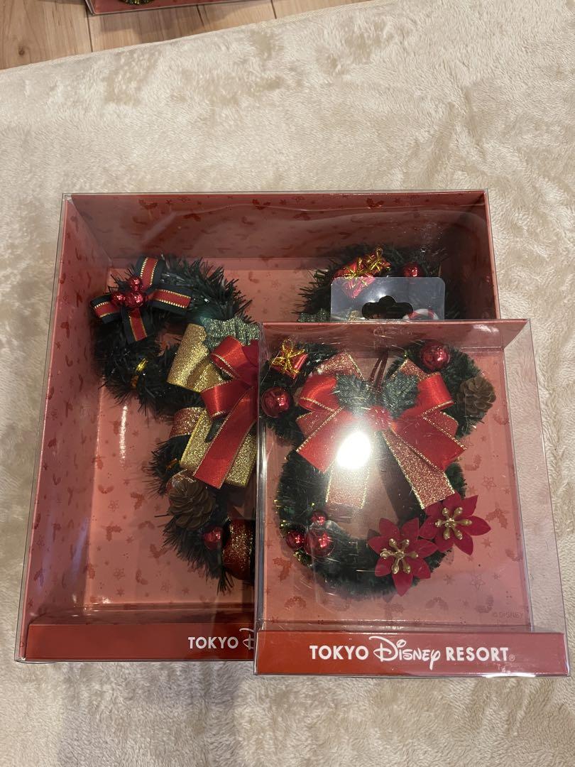 ディズニー　クリスマスリース　大小セット　ミッキー　2024 ディズニー クリスマスリース 大小セット ミッキー 2024 売買