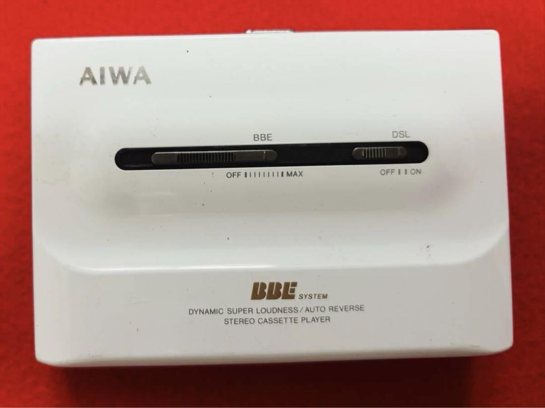 ポータブルカセットプレーヤー AIWA HS-PL50 黒く