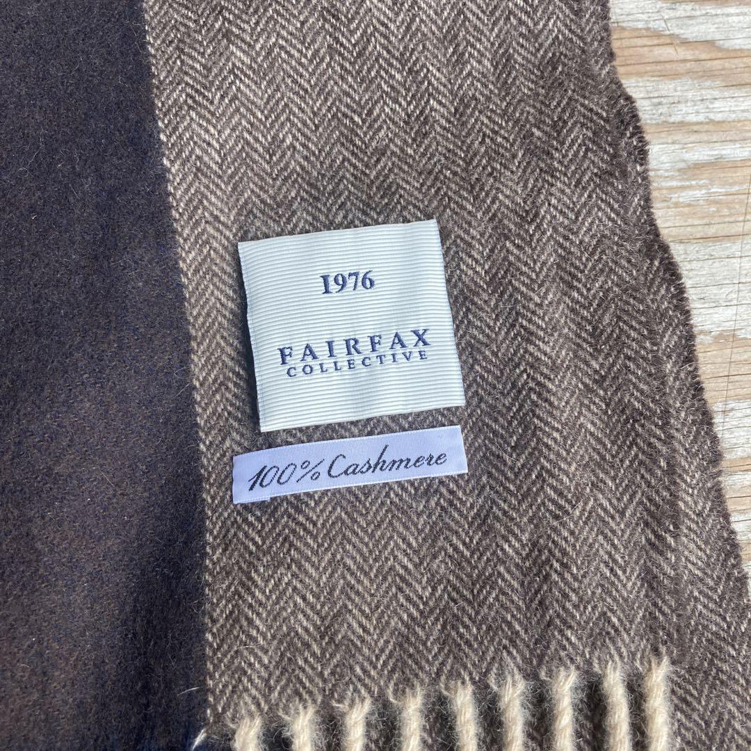 FAIRFAX COLLECTIVE 100%カシミヤ マフラー FAIRFAX COLLECTIVE 100%カシミヤ マフラー レッド