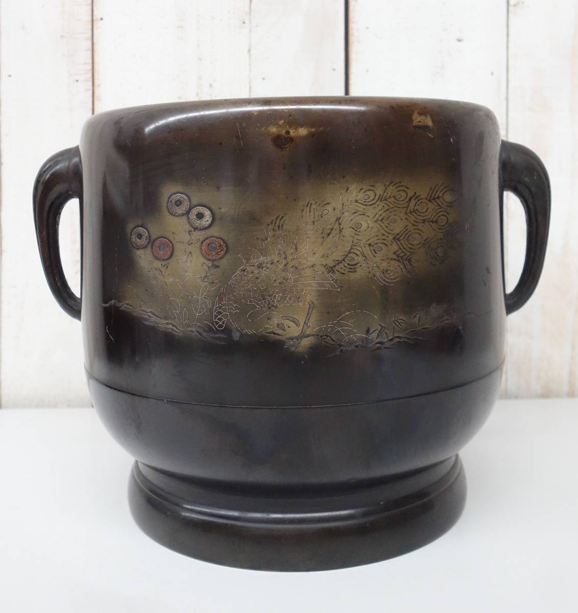 亭子薫香炉 銅香炉 香道具 装飾品 工芸品 美術品 置物