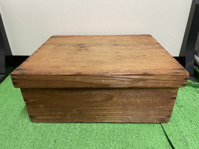 銘木屋久杉 無垢 高級菓子器 靖修作