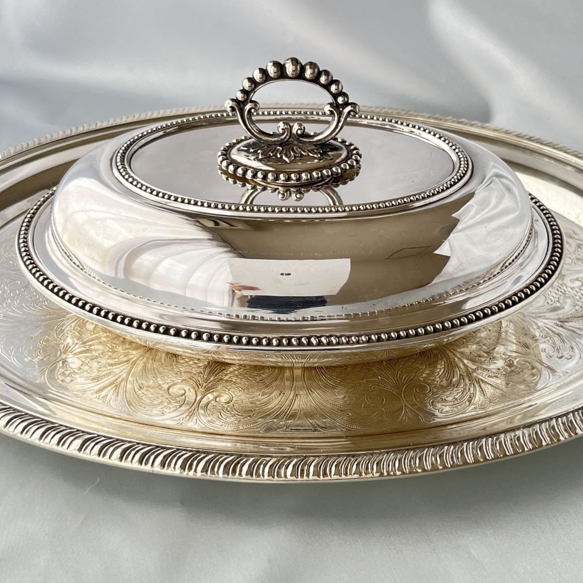 【Mappin&Webb】 マッピンアンドウェッブ パールのアントルメサーバー Mappin Webb マッピンアンドウェッブ パールのアントルメ