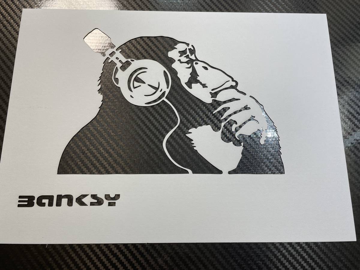Monkey Sign (黒)Monkey Sign (black)|バンクシーBANKSY