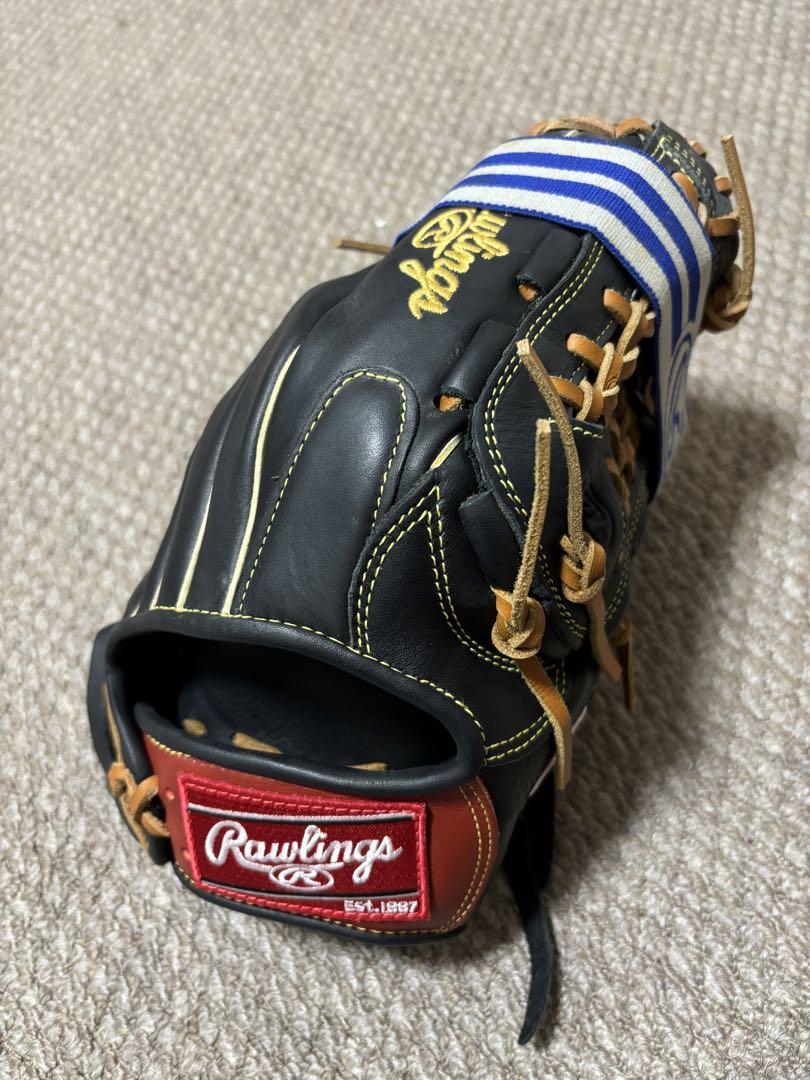 Rawlings ソフトボールグローブ 固く 黒