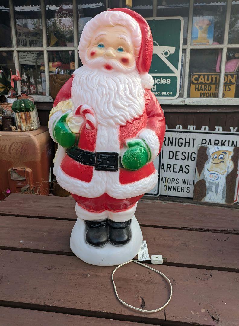ヴィンテージ大きなサンタクロースクリスマスイルミネーション
