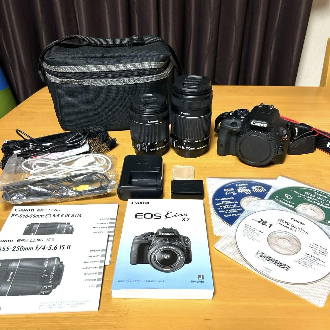 Canon eos kiss X7i レンズ2本セット