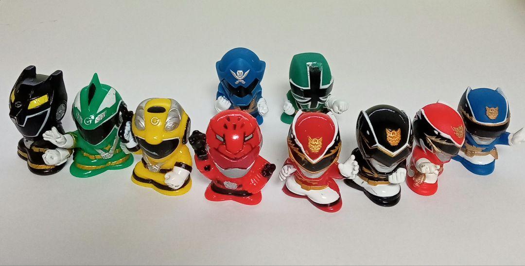 スーパー戦隊倶楽部　忍者戦隊カクレンジャー　指人形 希少 忍者戦隊カクレンジャーセット 指人形 ソフビ 乗
