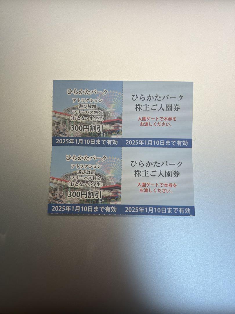 最終値下げ中！ひらパー無料入園券＋フリーパス割引券（2025年1