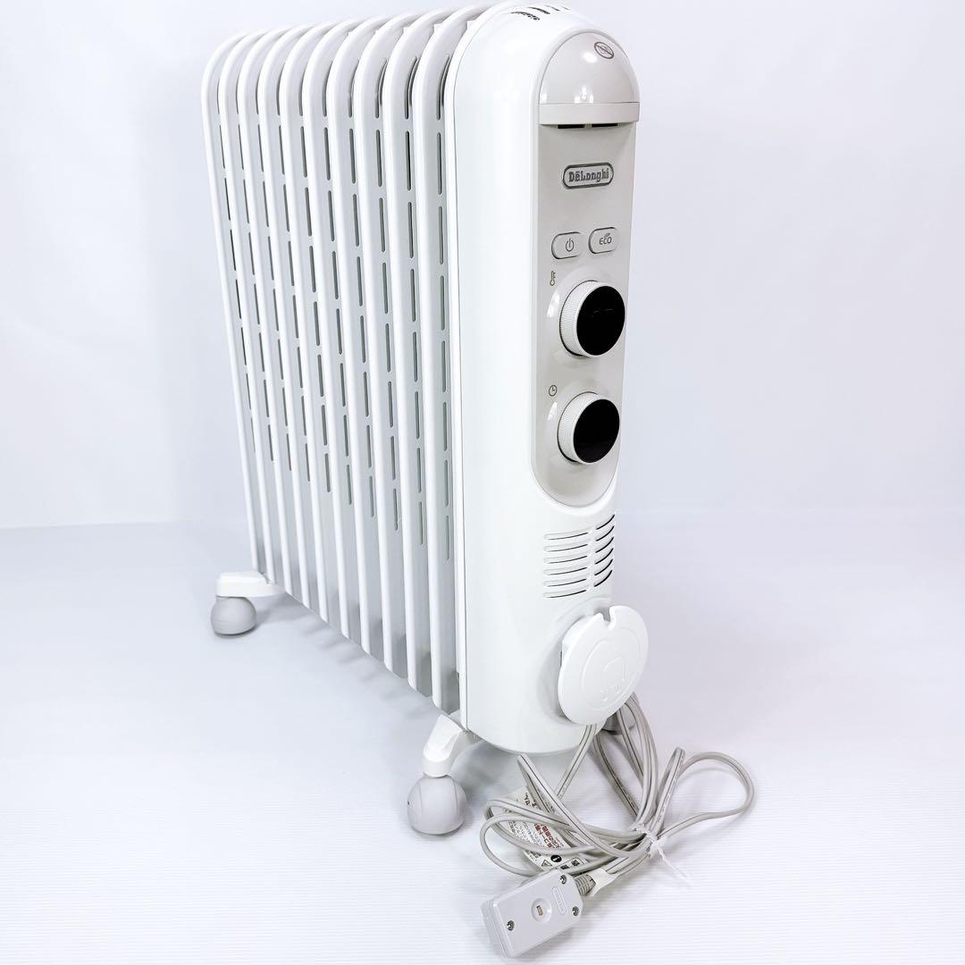【美品】 DeLonghi デロンギ RHJ45M1115-LG アミカルド ② デロンギ 冷暖房機器 アミカルド オイルヒーター ライトグレー