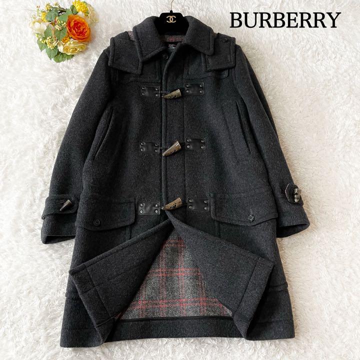 Burberrys フード付きダッフルコート Lサイズ グレー Burberrys フード付きダッフルコート Lサイズ グレー（グレー