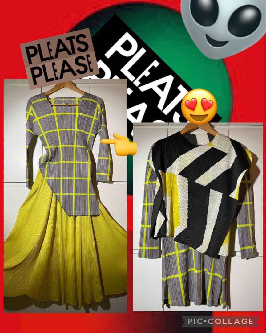 プリーツプリーズ　OMNIBUS チュニック　PLEATS PLEASE プリーツプリーズPLEATS PLEASE プリーツサイドスリット