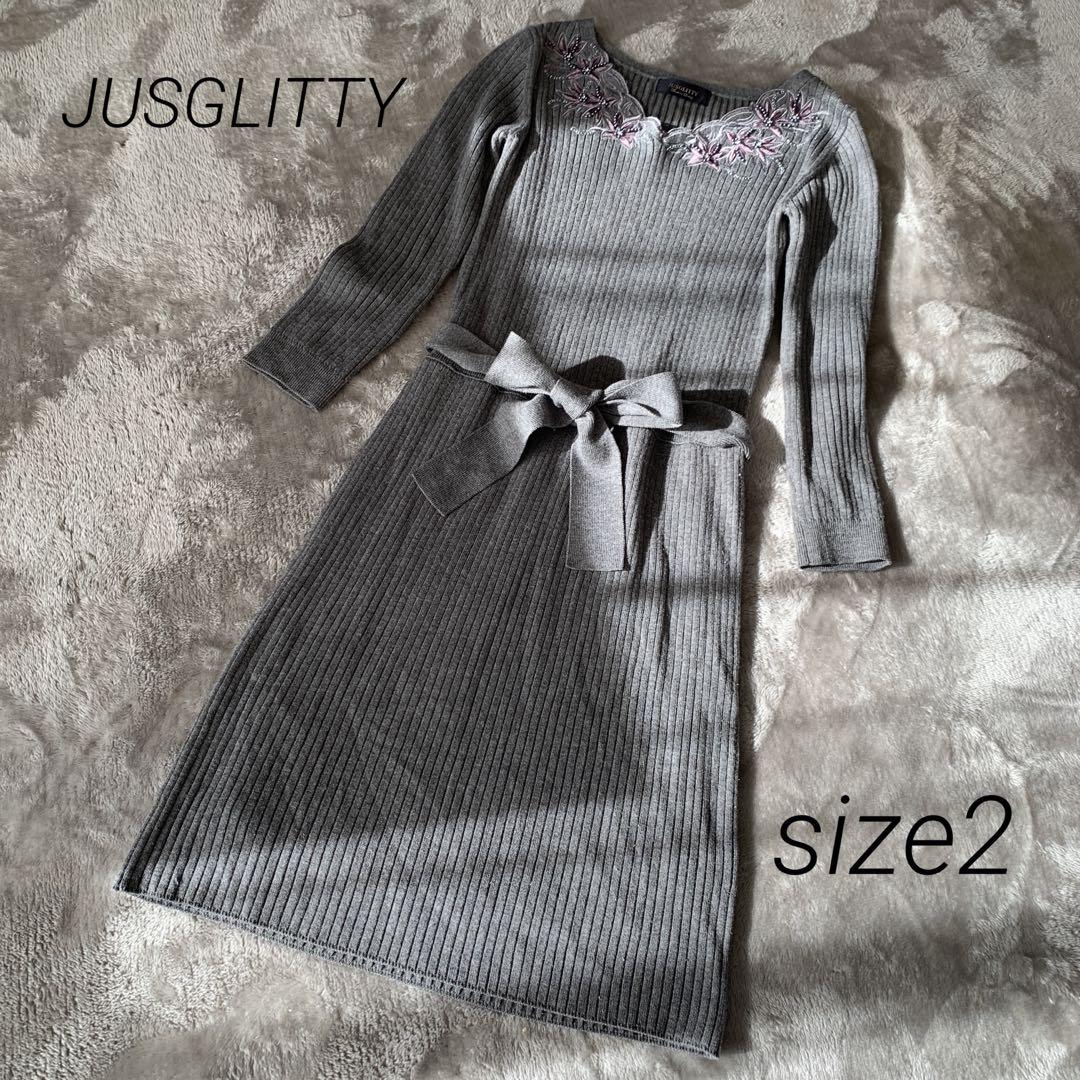 JUSGLITTY ジャスグリッティー ニットワンピース 売買されたオークション情報 落札价格 【au payマーケット】の商品情報をアーカイブ公開