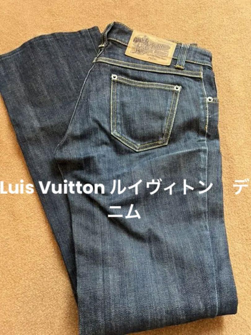 ルイヴィトン LuisVittonデニム ジーンズ 34 デニム 紺 きれいめ