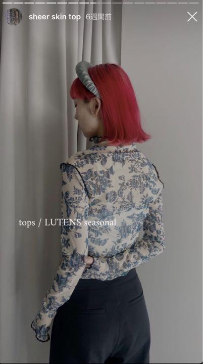 litmus sheer skin tops リトマス lutens シアー