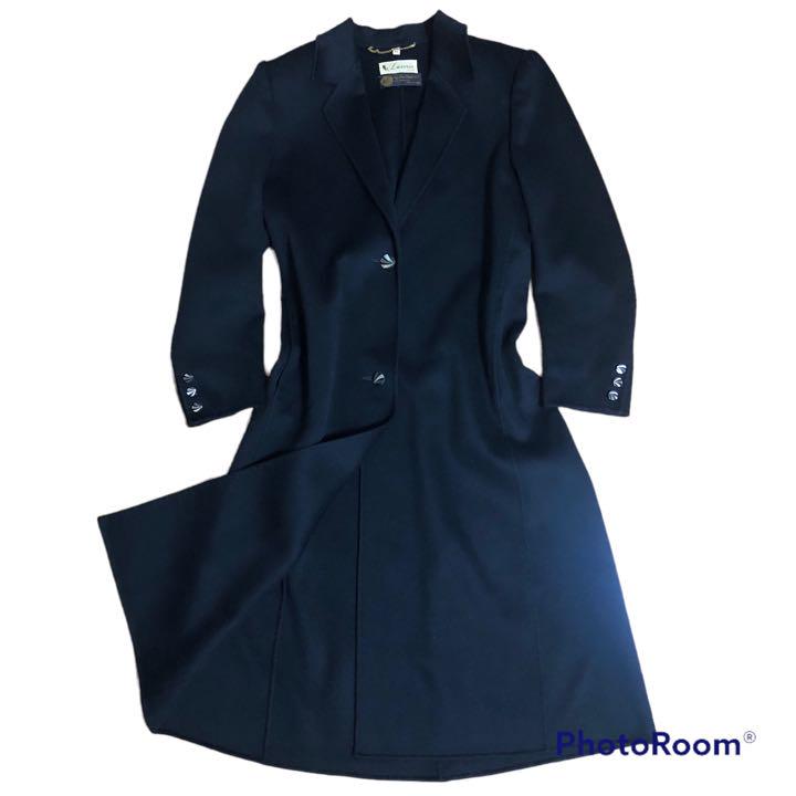 Luxoria ロロピアーナ カシミヤ100% ロングチェスターコート 黒 44 Luxoria ロロピアーナ カシミヤ100% ロングチェスターコート 黒 44