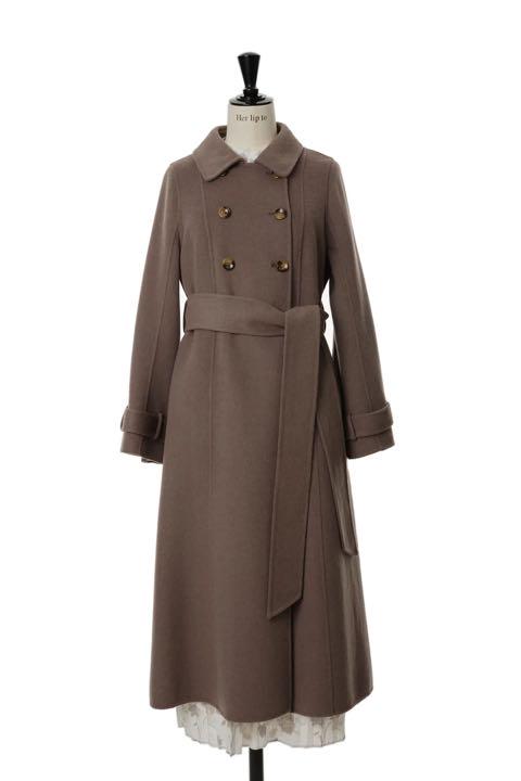 herlipto Siena River Long Coat S mocha 売買されたオークション情報 落札价格 【au  payマーケット】の商品情報をアーカイブ公開