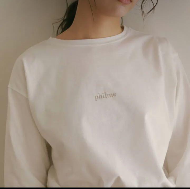 philme logo long tshirt White M 売買されたオークション情報 落札价格 【au  payマーケット】の商品情報をアーカイブ公開